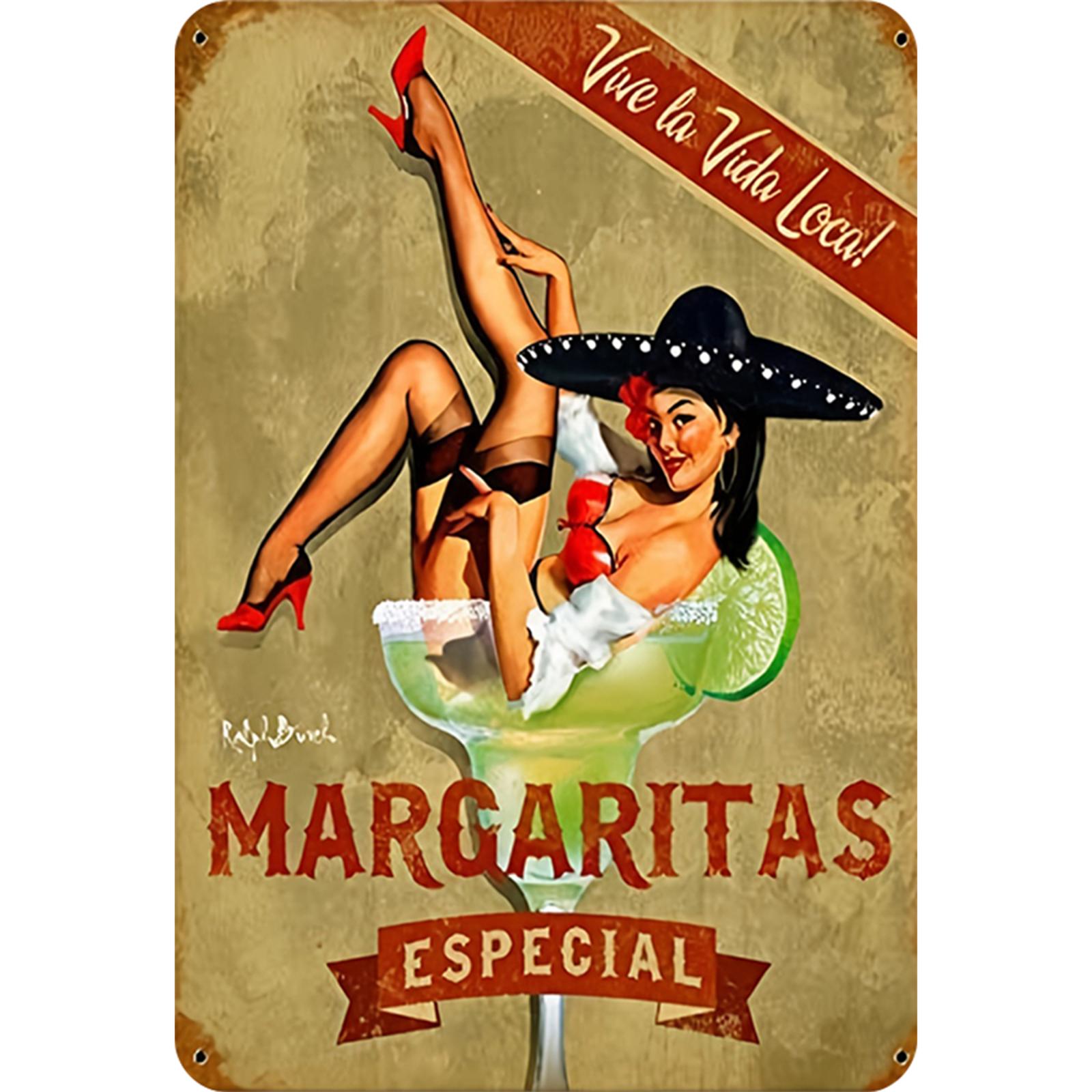 thumbnail image 2 of Placa Metal Vintage para Cóctel Pintura Hierro Rectangular Pared 20x30cm, 2 of 10