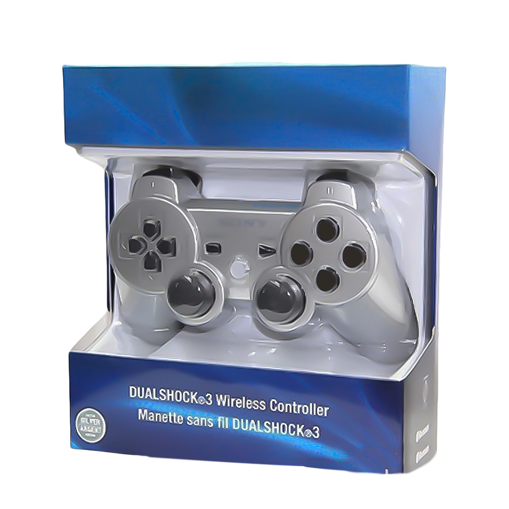 thumbnail image 2 of Controlador Inalámbrico DQrwqpou PS3 plateado, 2 of 3