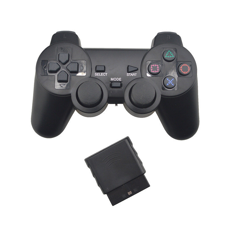 thumbnail image 2 of Likrtyny Controlador Juego Inalámbrico Gamepad Doble Vibración para PlayStation2 PS2 (negro), 2 of 2