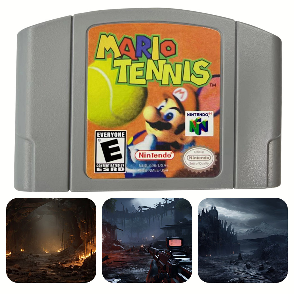 thumbnail image 5 of Cartucho Consola Regalos N64 Videojuego Bros Videojuego para Niñas (tenis), 5 of 10