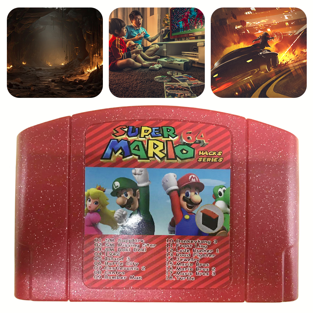 thumbnail image 5 of Tarjeta Juego N64 Tarjeta Juego Versión EE. UU. (super 18 en 1), 5 of 10