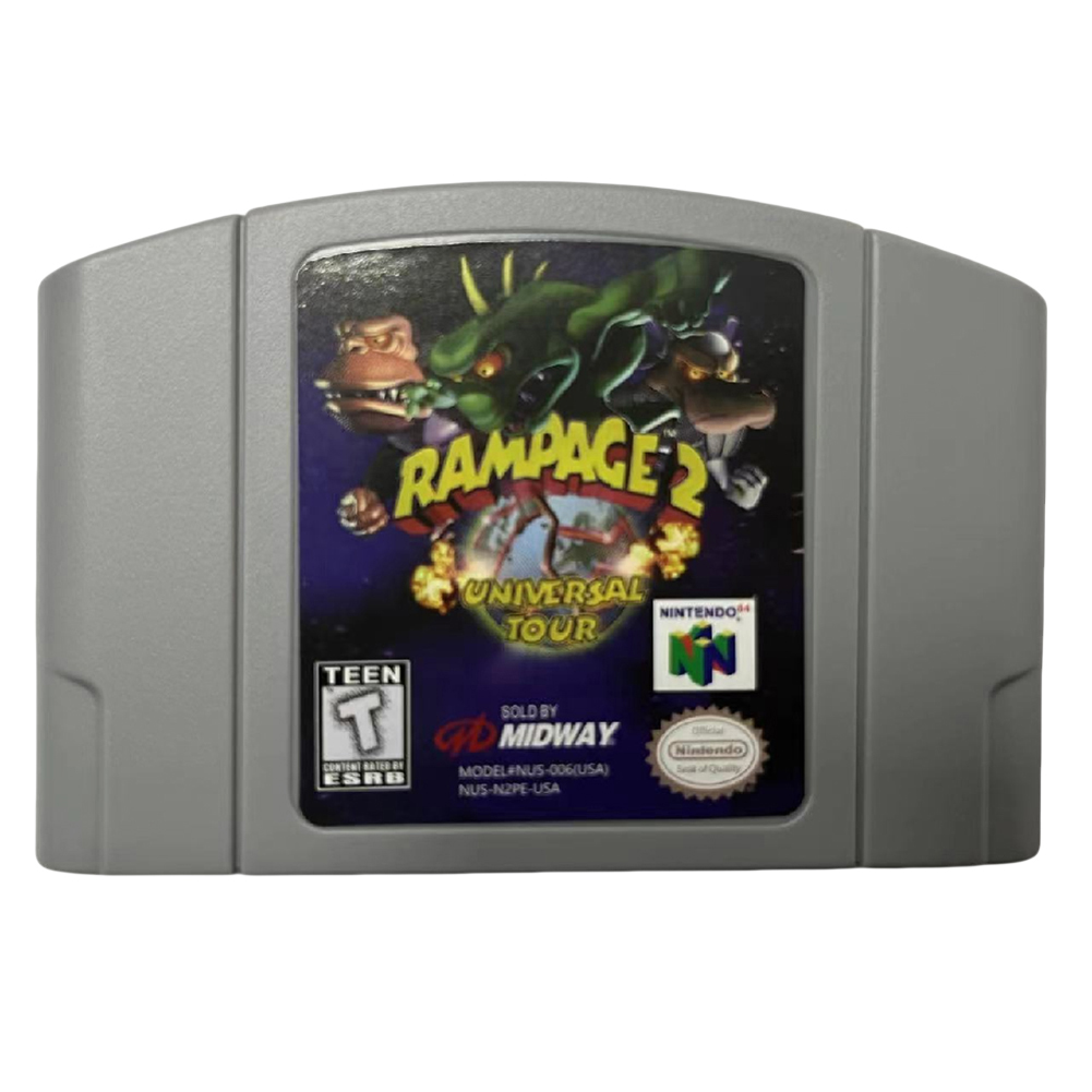 thumbnail image 2 of Cartucho Consola Regalos N64 Videojuego Bros Videojuego para Niñas (Rampage 2), 2 of 10