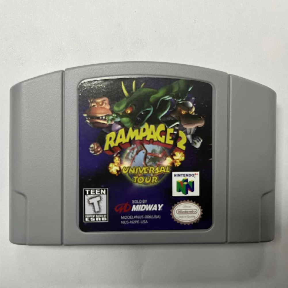 thumbnail image 3 of Cartucho Consola Regalos N64 Videojuego Bros Videojuego para Niñas (Rampage 2), 3 of 10