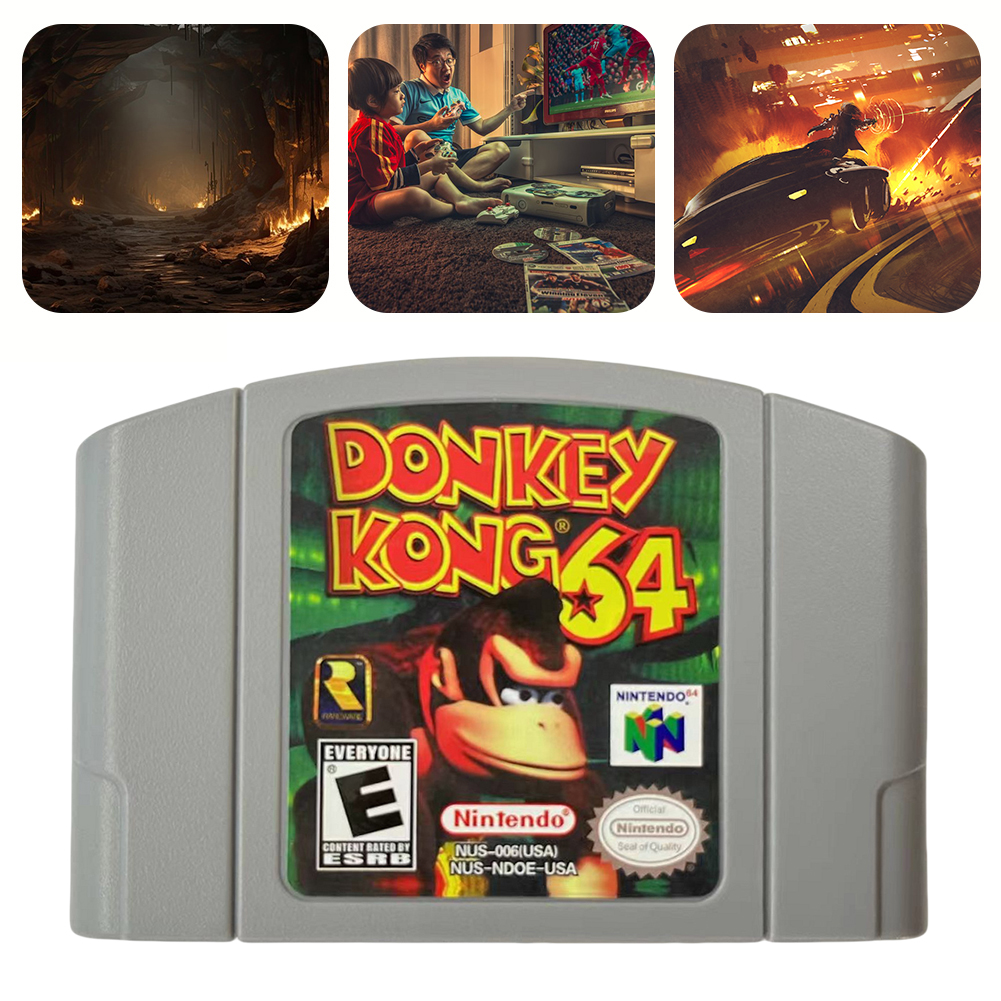 thumbnail image 5 of Cartucho Consola Regalos N64 Videojuego Bros para Niñas (donkey 64), 5 of 10