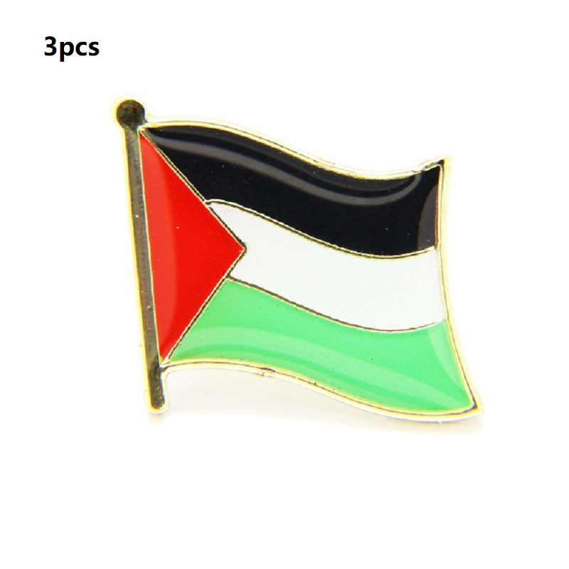 thumbnail image 2 of Insignia Metal Palestina Adornos PIN Solapa Con Palestina BADGE27 [paquete 3], 2 of 2