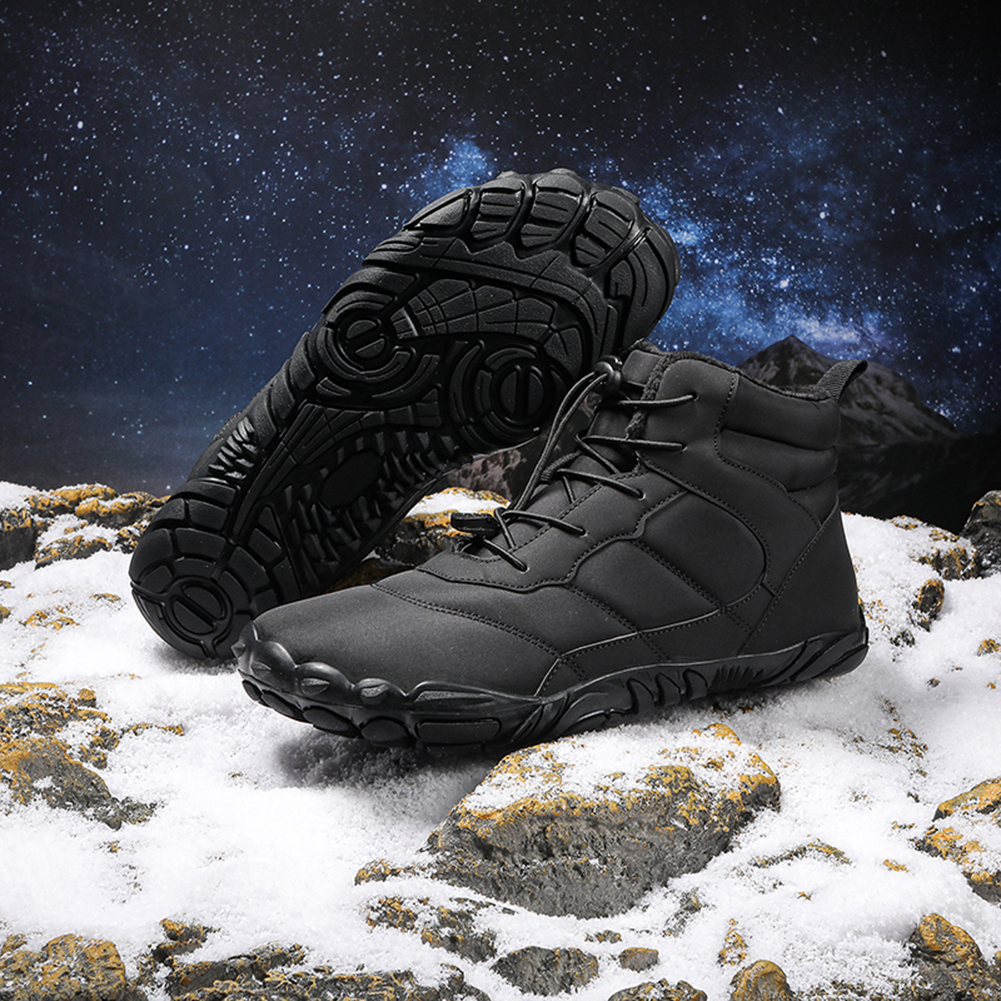 thumbnail image 4 of Botas Nieve Con Forro Piel Invierno Ligeras Acogedoras Y A Prueba Salpicaduras para Hombres Y Mujeres (Negro 41), 4 of 10