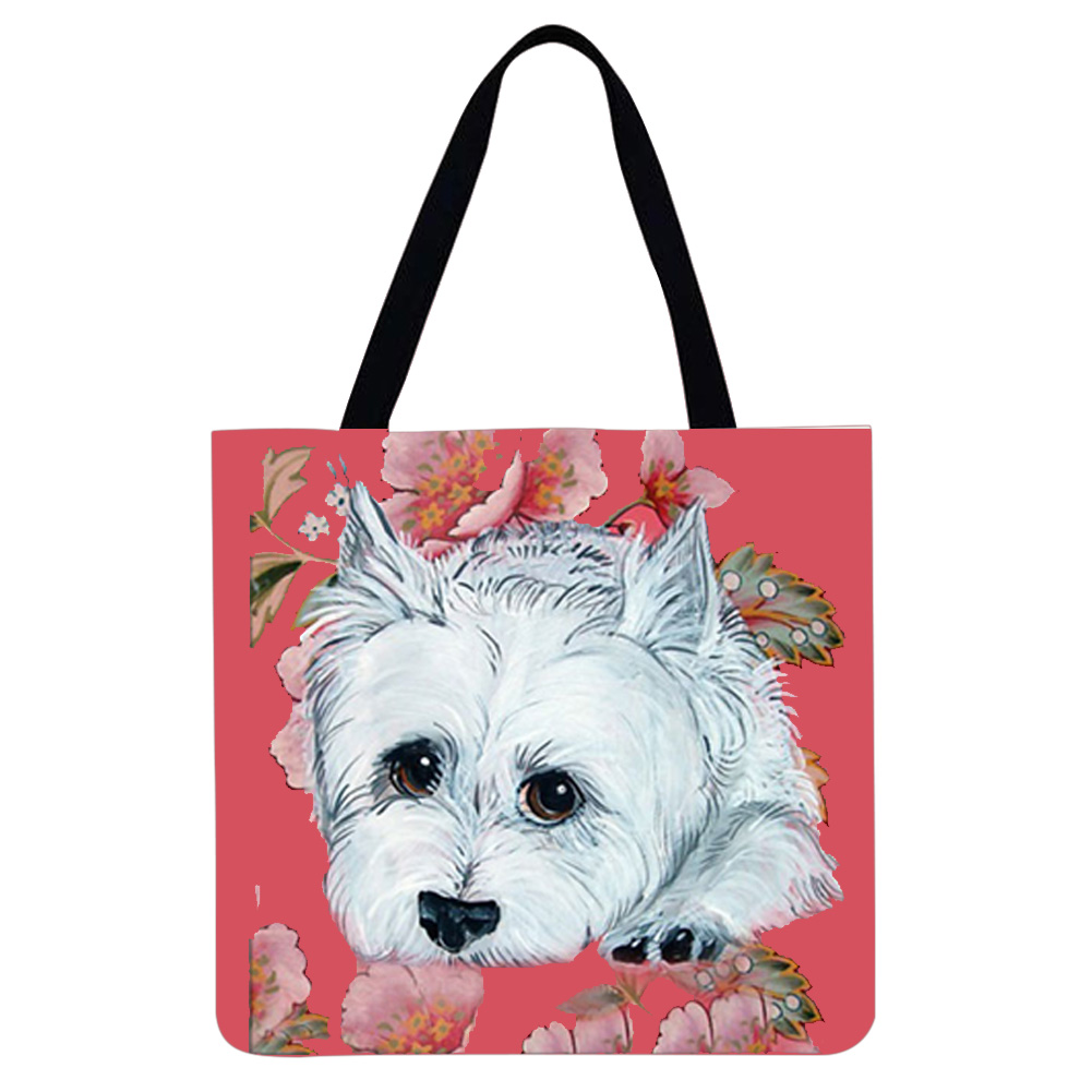 thumbnail image 2 of Pobre perro-Bolso tote lino gran capacidad, 2 of 2