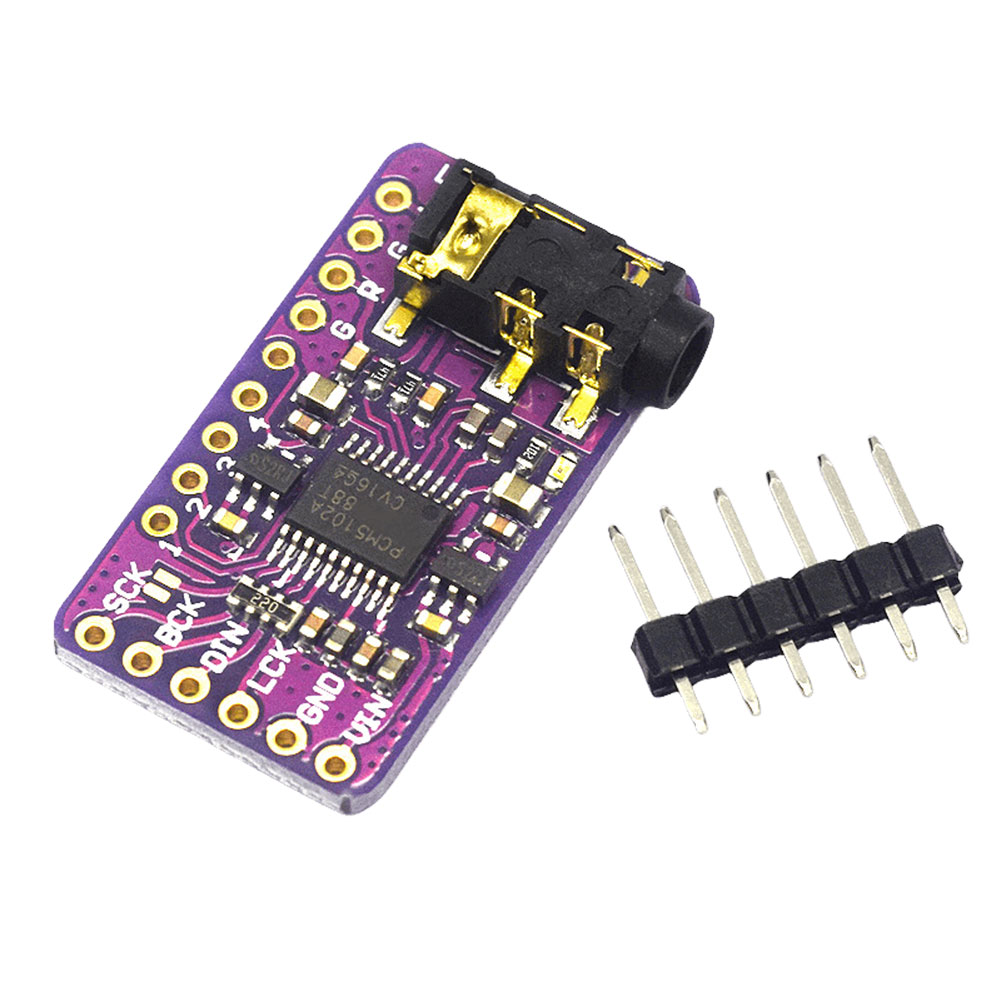 thumbnail image 3 of GY-PCM5102 I2S IIS DAC Módulo voz convertidor digital a analógico para Raspberry Pi, 3 of 4
