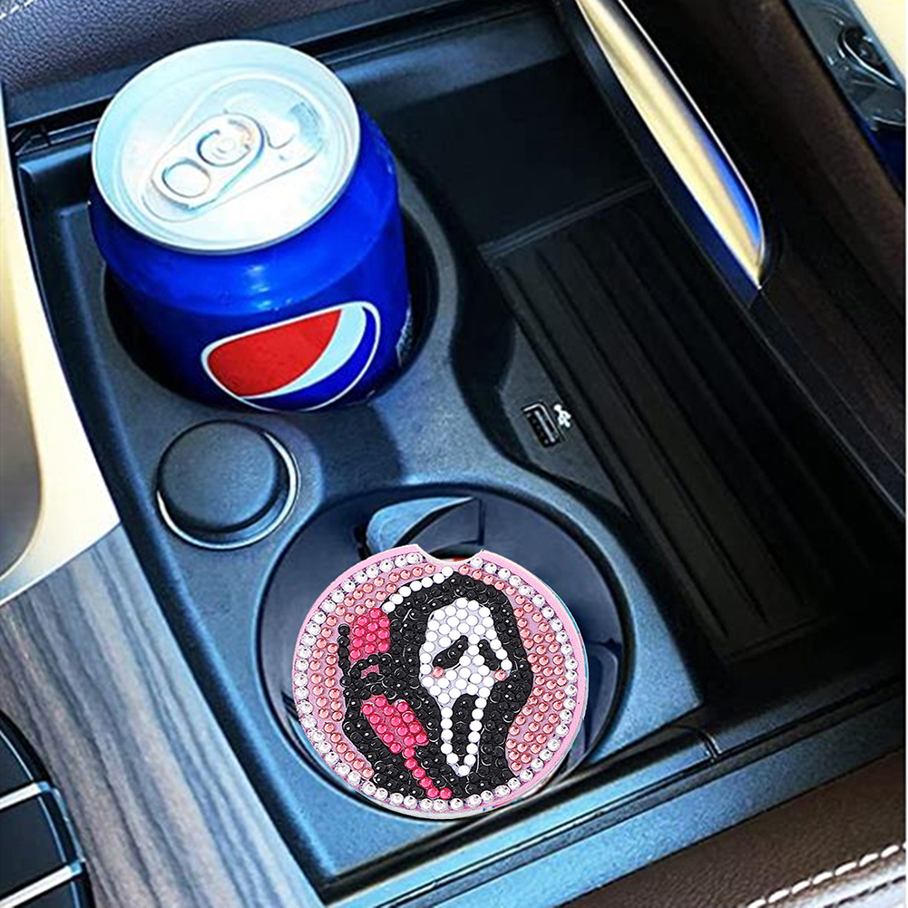 thumbnail image 4 of Posavasos Acrílicos Cgtredaw 6 Uds para Coche Calavera Gatito, 4 of 10