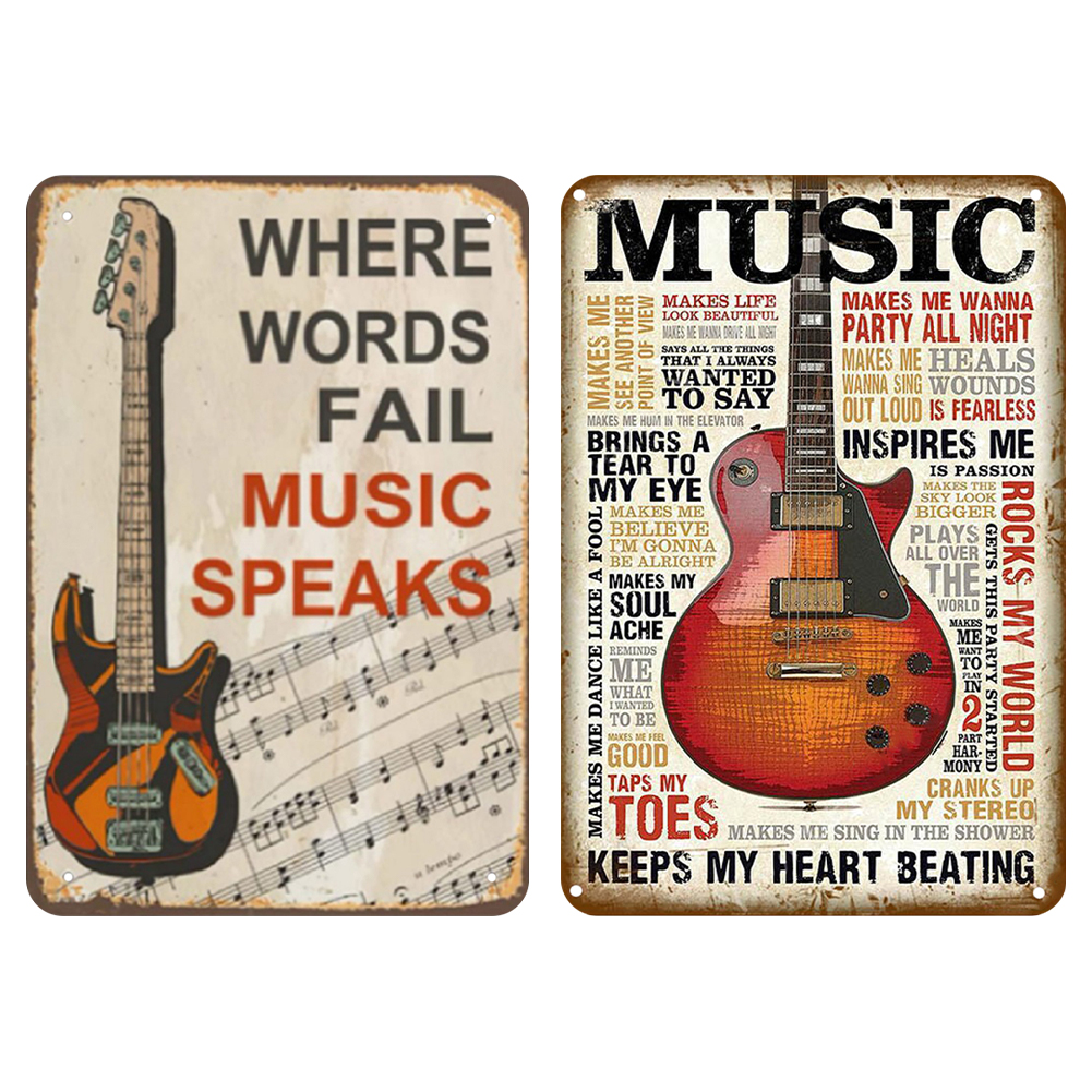 thumbnail image 1 of Kit Pintura Hierro Cgtredaw Rectangular para Del Placa Metal Vintage Guitarra 2 Uds 20x30cm, 1 of 10