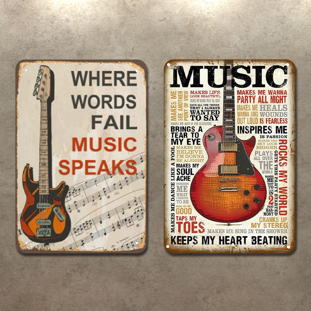 thumbnail image 4 of Kit Pintura Hierro Cgtredaw Rectangular para Del Placa Metal Vintage Guitarra 2 Uds 20x30cm, 4 of 10