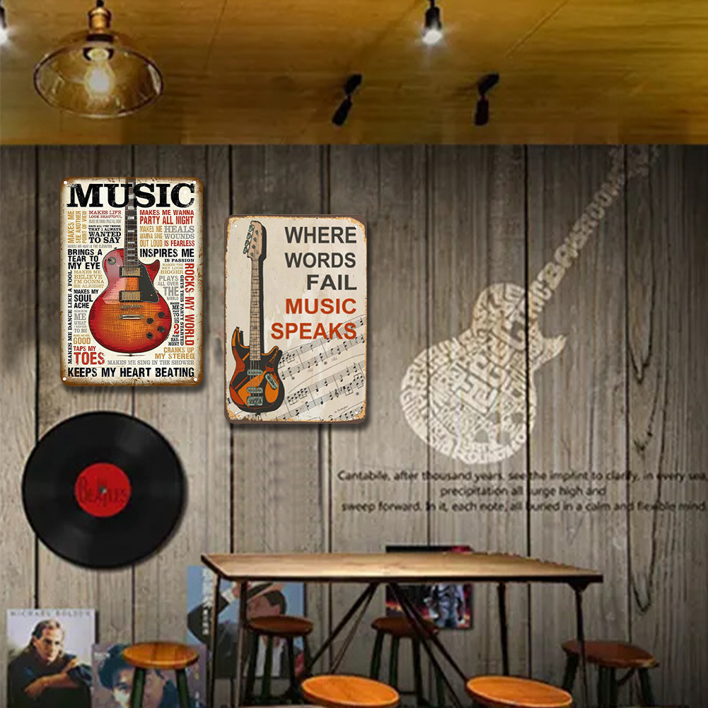 thumbnail image 5 of Kit Pintura Hierro Cgtredaw Rectangular para Del Placa Metal Vintage Guitarra 2 Uds 20x30cm, 5 of 10