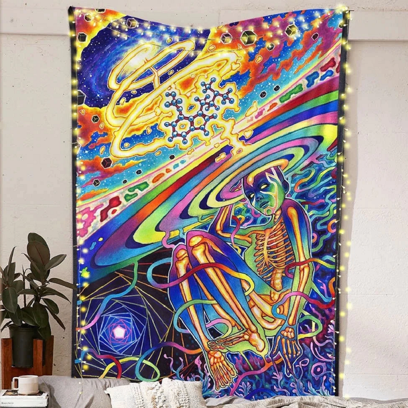 thumbnail image 2 of Tapiz Alien Alfombras para en La Pared Alfombra Decorativa El Sala Estar 75x100cm, 2 of 2