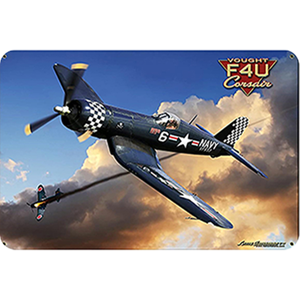 thumbnail image 2 of Hojalata Rectangular 40*30cm Modelo Plano Avión Serie Bodegones, 2 of 10
