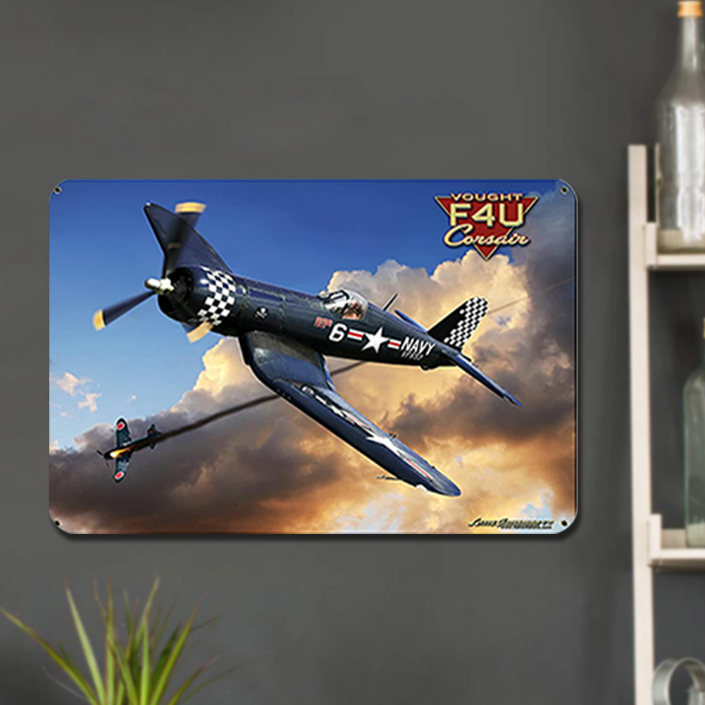 thumbnail image 4 of Hojalata Rectangular 40*30cm Modelo Plano Avión Serie Bodegones, 4 of 10