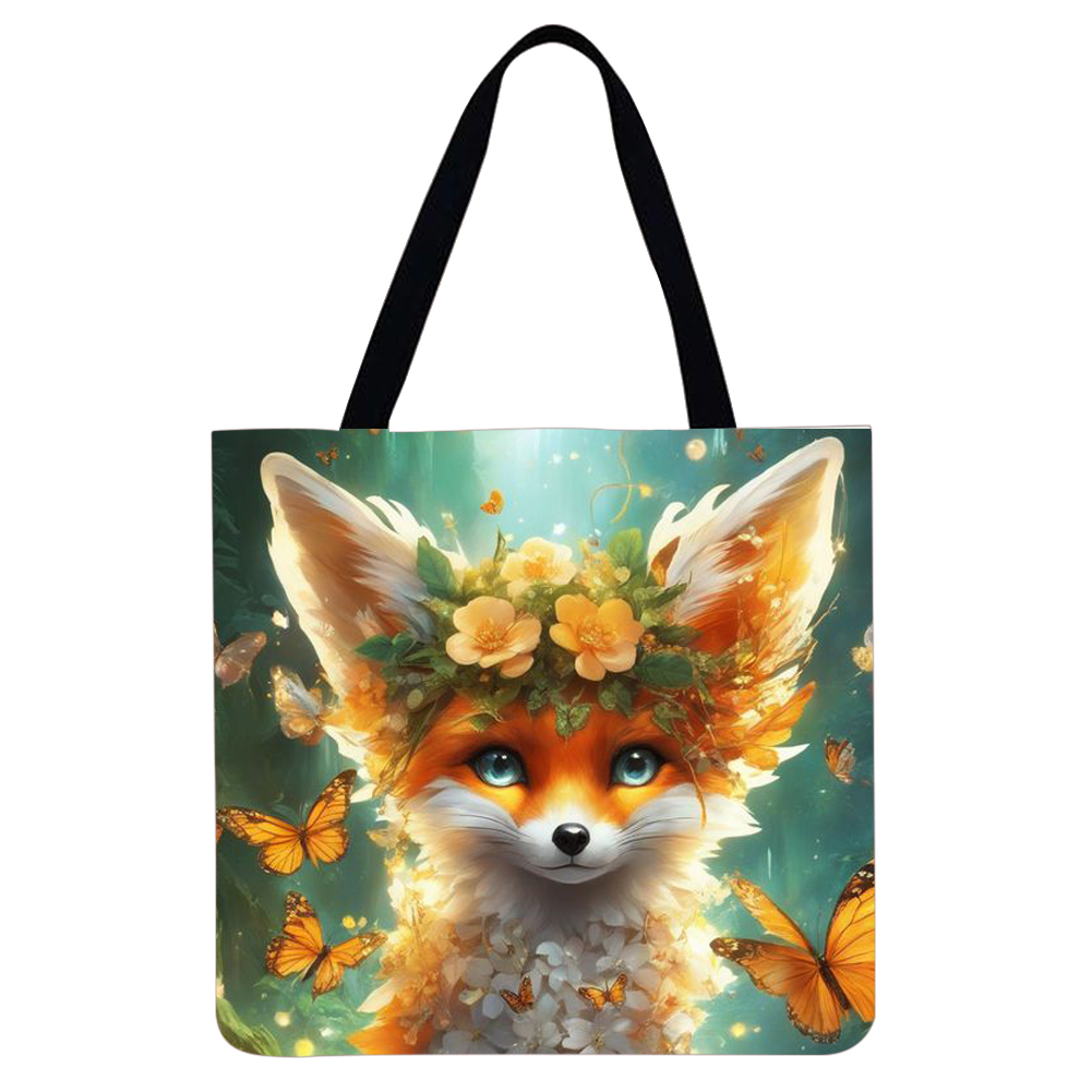 thumbnail image 2 of Bolso Tote Lino Con Gran Capacidad Flowers, 2 of 2