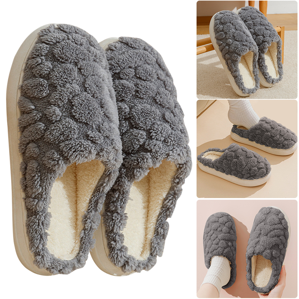 thumbnail image 3 of Zapatilla Felpa Invierno para El Borrosa Antideslizantes Unisex Parejas Al Aire Libre, 3 of 10