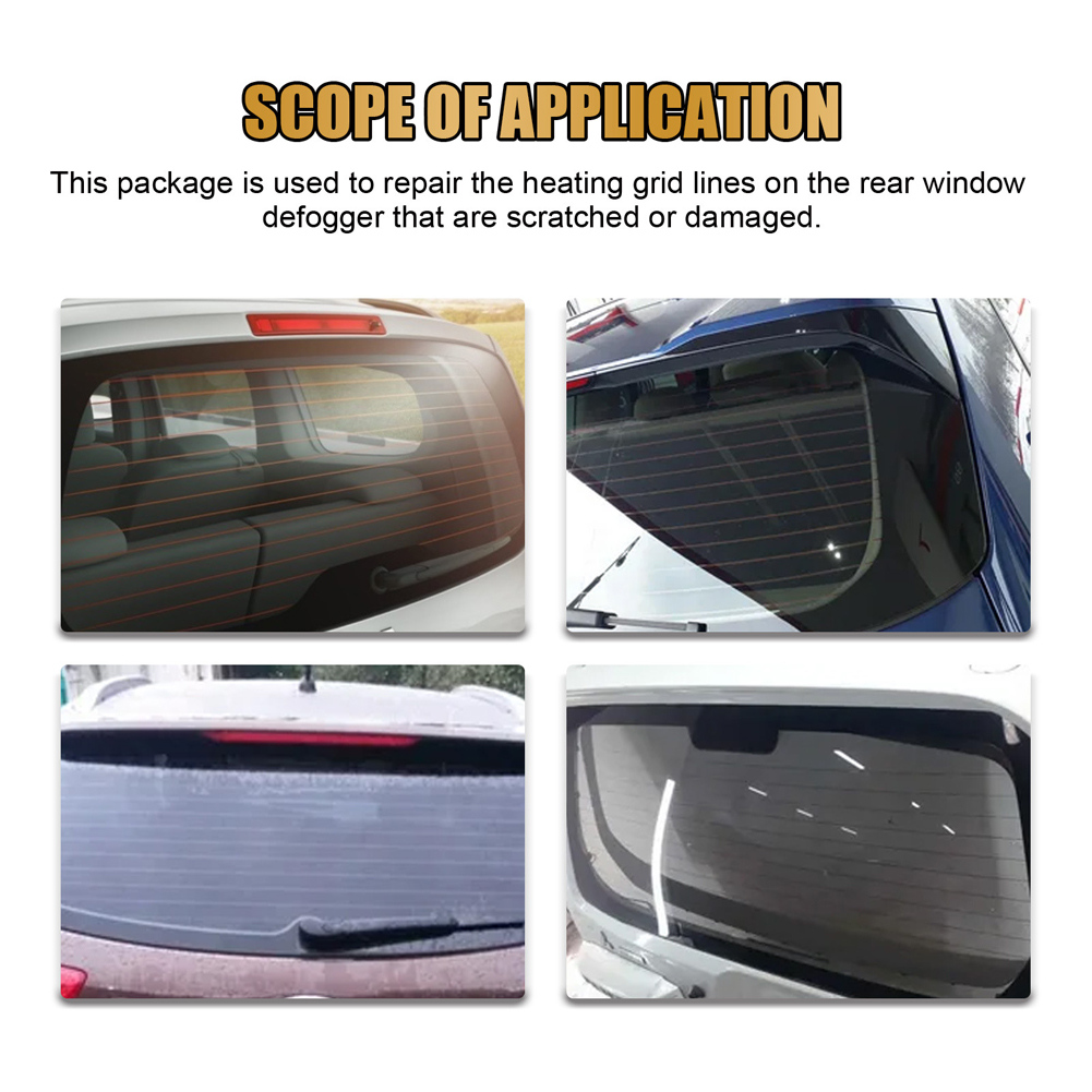 thumbnail image 3 of Kit Reparación Desempañador Ventana Trasera Coche Bricolaje Rápida Descongelador Roto, 3 of 10