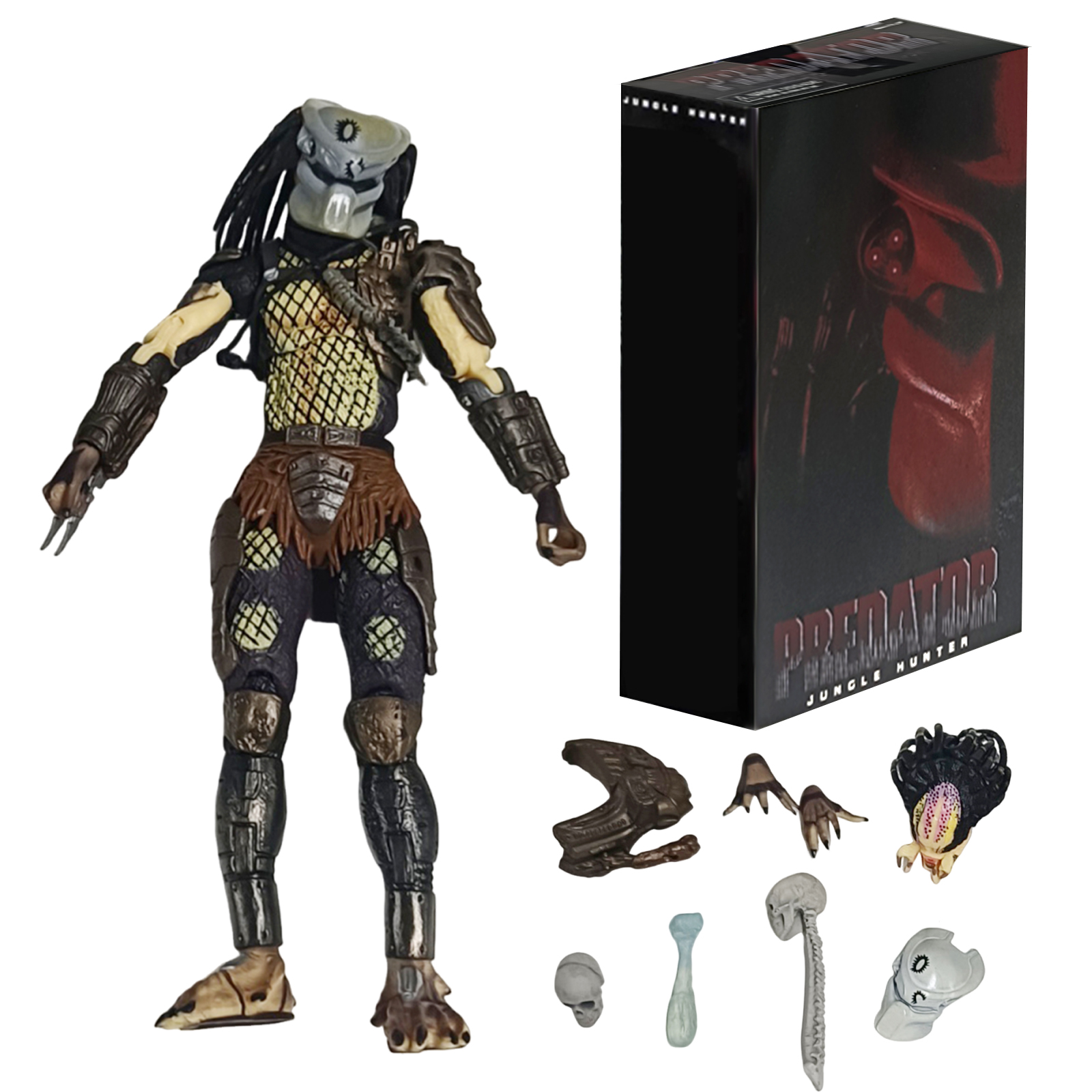 thumbnail image 2 of NECA Predator Ultimate Jungle Hunter Figura Acción PVC 7 Pulgadas para Hombres Regalos, 2 of 10