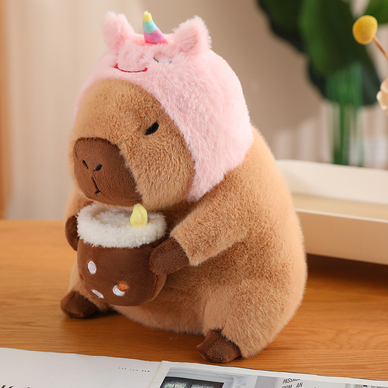thumbnail image 3 of Peluche Capibara Suave 30 Cm Hugtrwg Regalo Cumpleaños Peluche Capibara (unicornio), 3 of 10