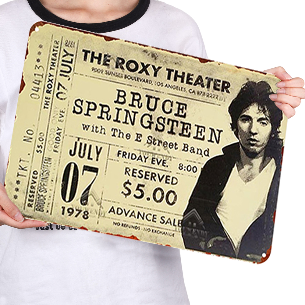 thumbnail image 4 of Hojalata Rectangular 40*30cm Plano Serie Personajes Cantante BRUCE SPRINGSTEEN, 4 of 10