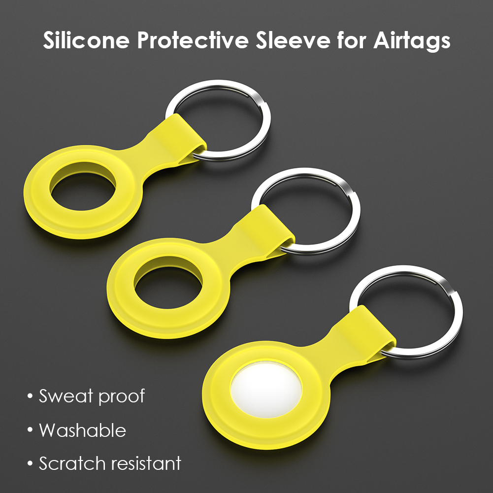 thumbnail image 4 of Modelo Popular Adecuado para La Cubierta Protectora Silicona Del Localizador Airtags Apple (amarillo) TXW#526290.08, 4 of 10