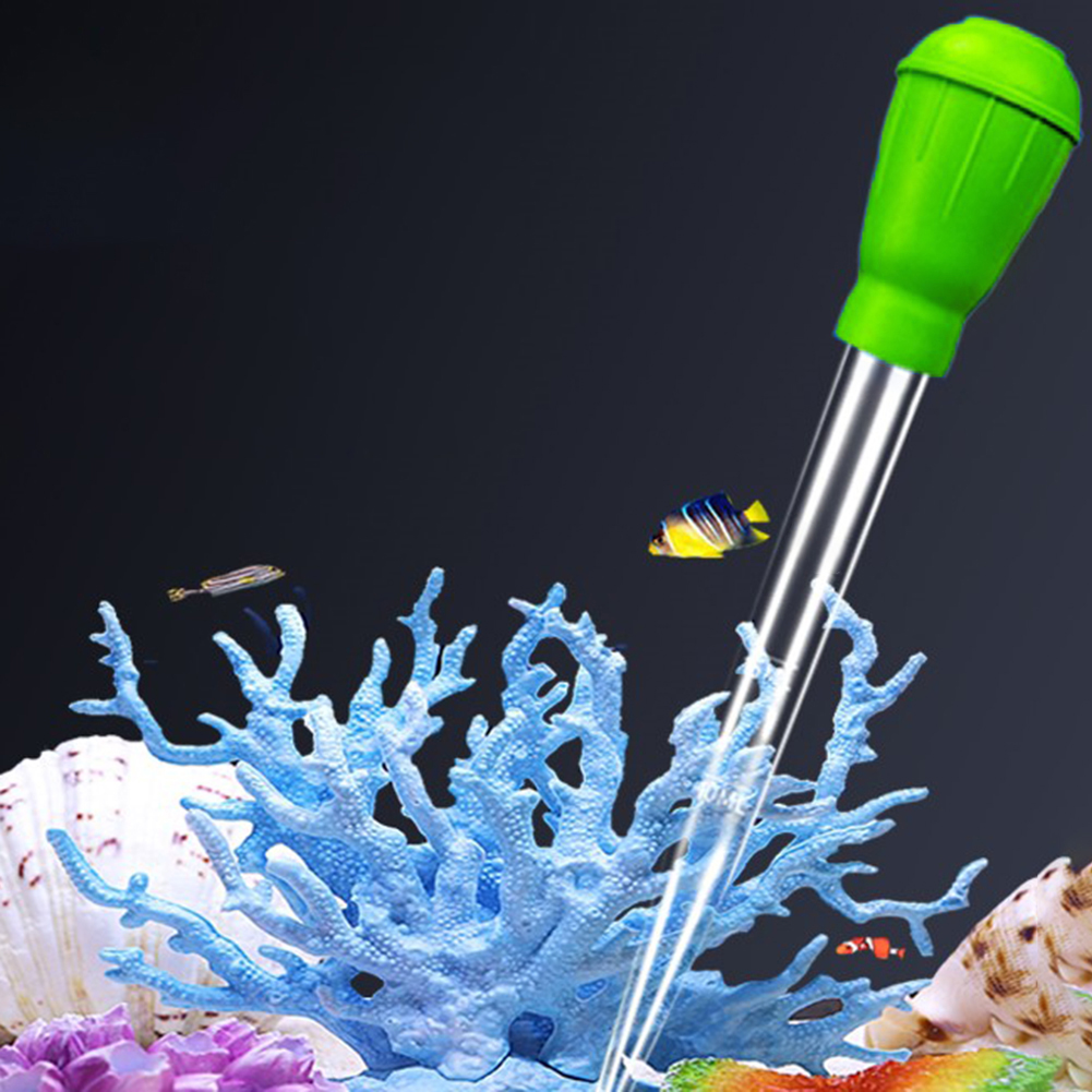 thumbnail image 4 of Manual Fish Tank Aquarium Feed Water Changer Mini Herramienta Tubería Succión (Verde), 4 of 10
