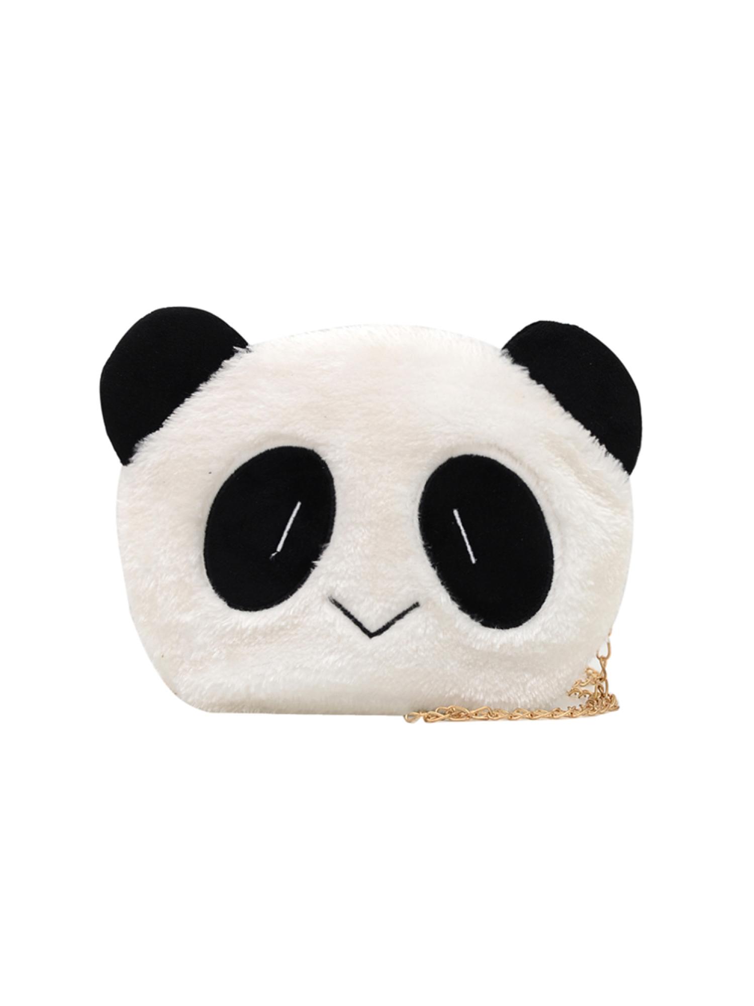 thumbnail image 2 of Cute Panda Crossbody Bag Kids Cadena Felpa Bolsos Hombro Monedero Pequeño (B), 2 of 10