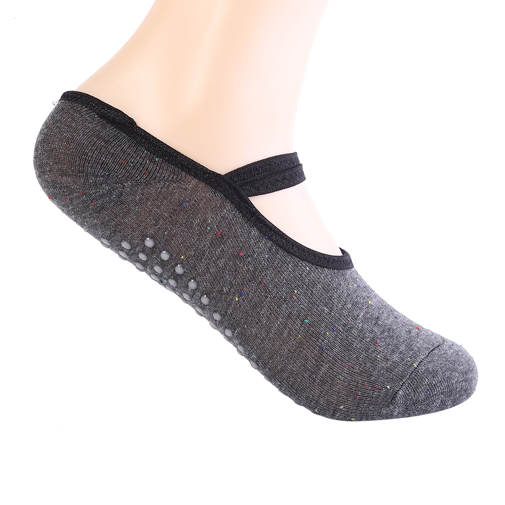 thumbnail image 3 of Nuevos Calcetines Yoga Antideslizantes Sin Espalda para Mujeres Calcetines Deportivos Yoga Calcetines Baile Calcetines para La Danza Del Vientre para Adultos (gris Oscuro) TXW # 329832.06, 3 of 10
