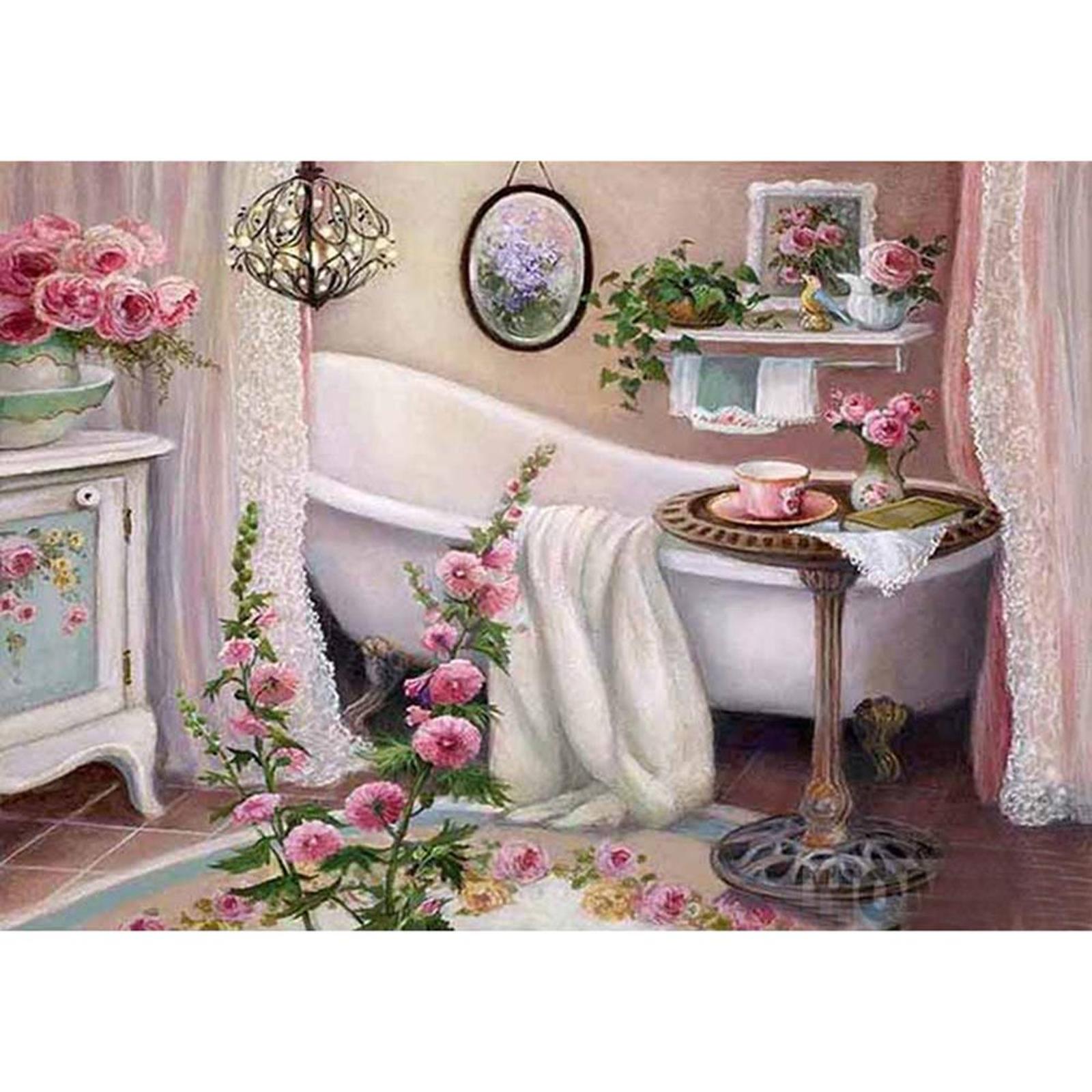 thumbnail image 2 of Kits Mosaico Imágenes Bordado Punto Cruz Baño 5D, 2 of 10