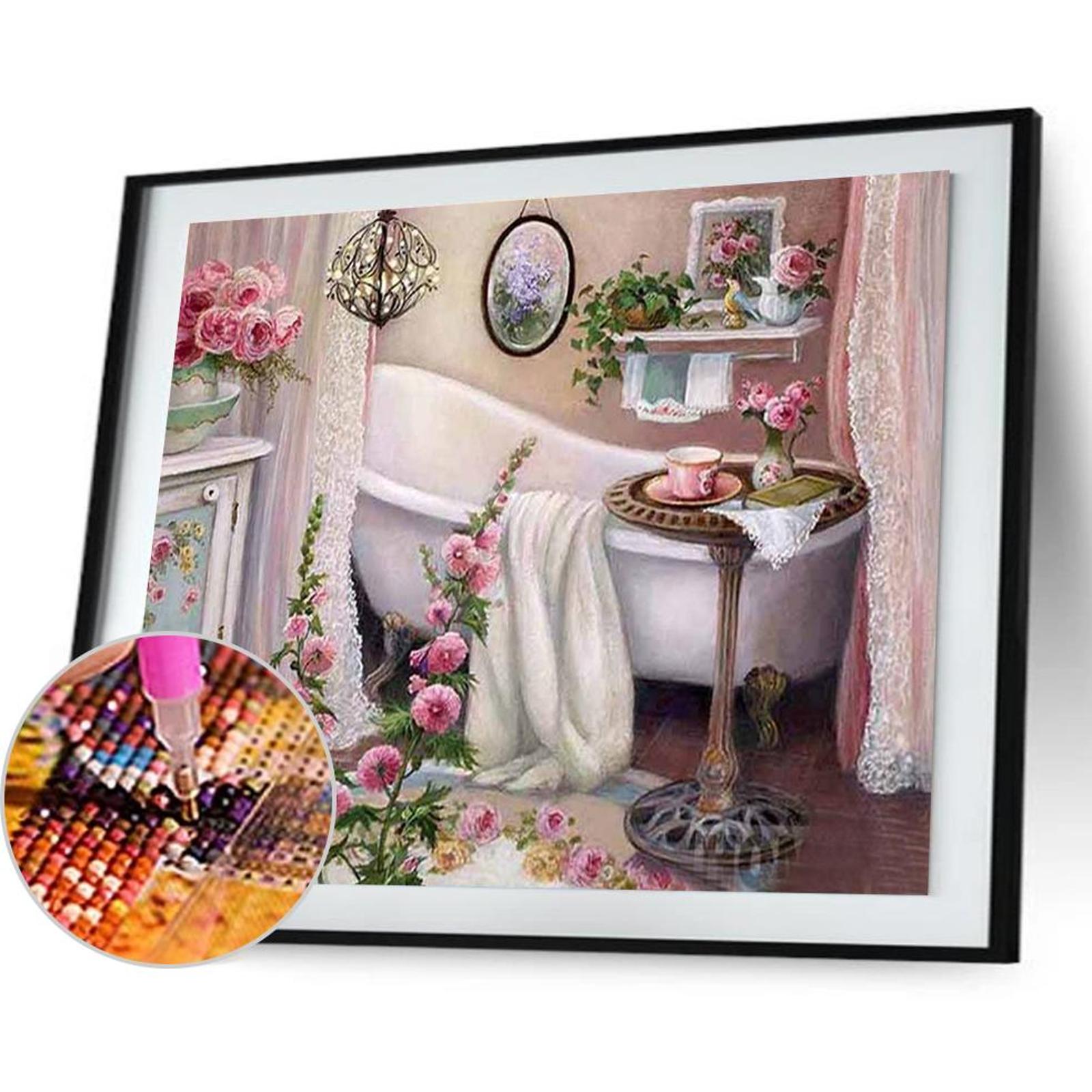 thumbnail image 5 of Kits Mosaico Imágenes Bordado Punto Cruz Baño 5D, 5 of 10