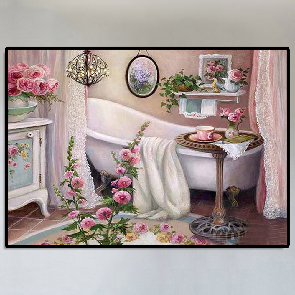 thumbnail image 4 of Kits Mosaico Imágenes Bordado Punto Cruz Baño 5D, 4 of 10