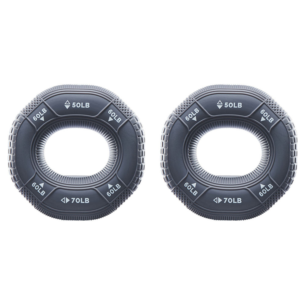thumbnail image 2 of Pinza octogonal tres fuerzas fitness agarre silicona multifuerza anillo fuerza los dedos fuerza la palma ejercicio fuerza del brazo (gris) (50-60-70LB), 2 of 2