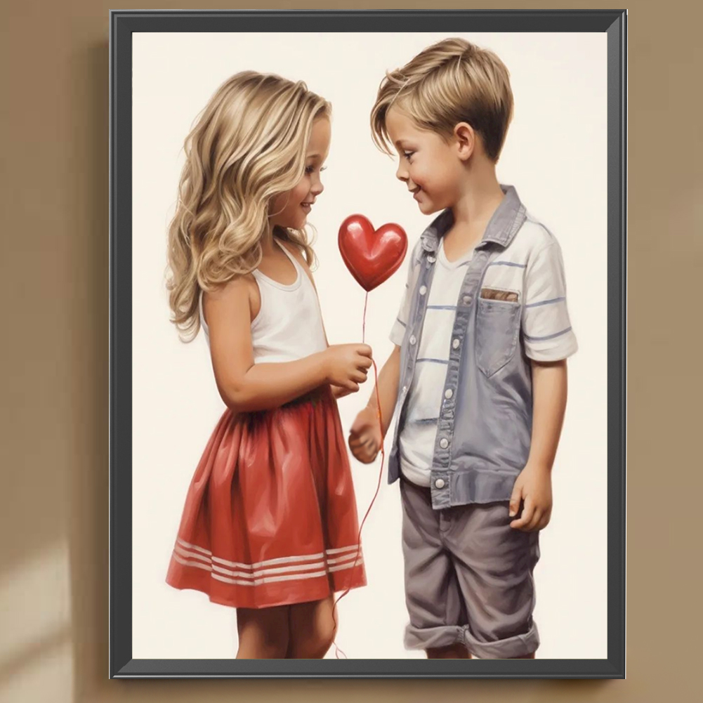 thumbnail image 4 of Con Cuentas Cuadradas 5D DIY Artística Pareja para El Día San Valentín 35x45cm, 4 of 10