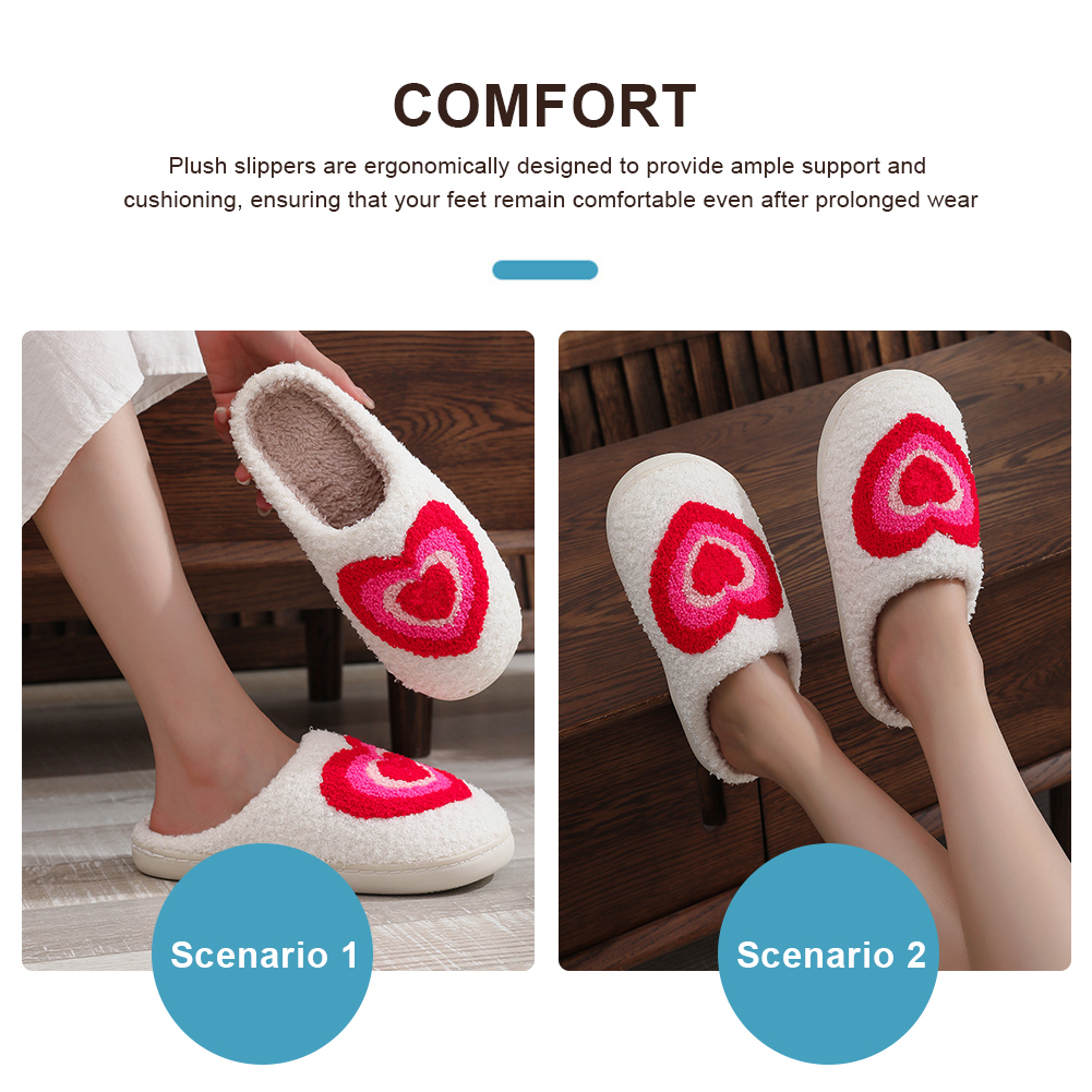 thumbnail image 4 of Corazón Esponjosas Lindas Casa Antideslizantes Unisex para Amantes, 4 of 10
