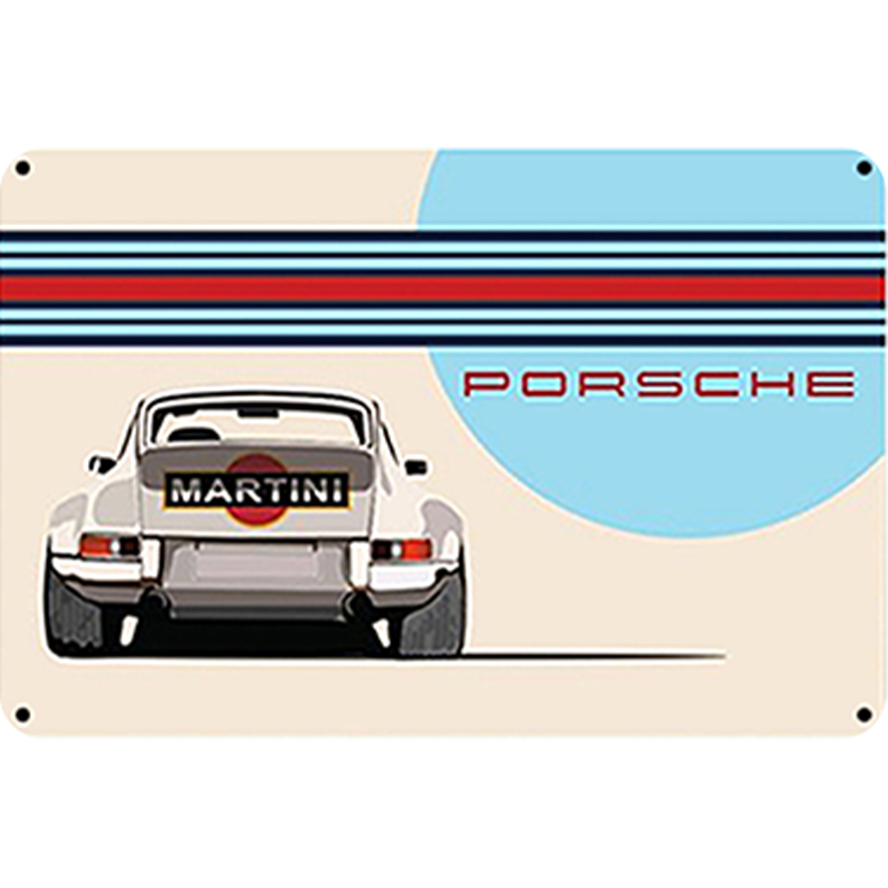 thumbnail image 2 of Placa Metal Vintage Car Pintura Hierro Rectangular Arte Pared Artesanía 40x30cm, 2 of 10