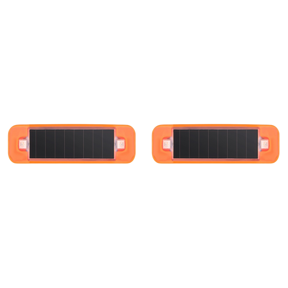 thumbnail image 1 of Solar Mini LED Advertencia Del Coche Lámpara Alarma Simulada Estroboscópica Inalámbrica () Naranja, 1 of 6