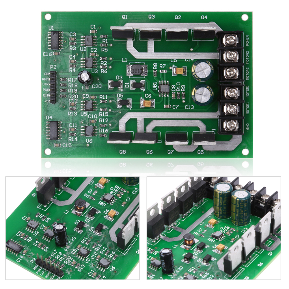 thumbnail image 4 of Placa módulo controlador dual H DC MOSFET IRF3205 3-36V 10A Peak30A, 4 of 10