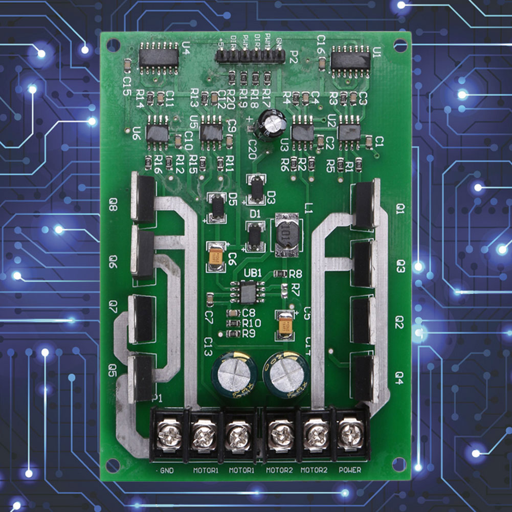 thumbnail image 3 of Placa módulo controlador dual H DC MOSFET IRF3205 3-36V 10A Peak30A, 3 of 10