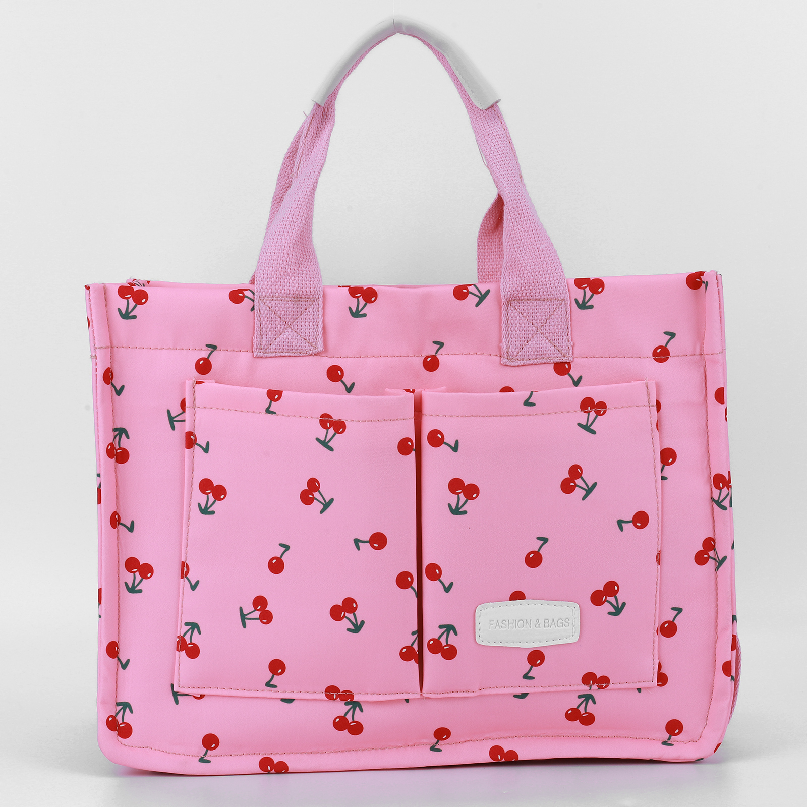 thumbnail image 5 of Bolso Mano Con Cereza para Mujer Múltiples Bolsillos () Rosa, 5 of 10