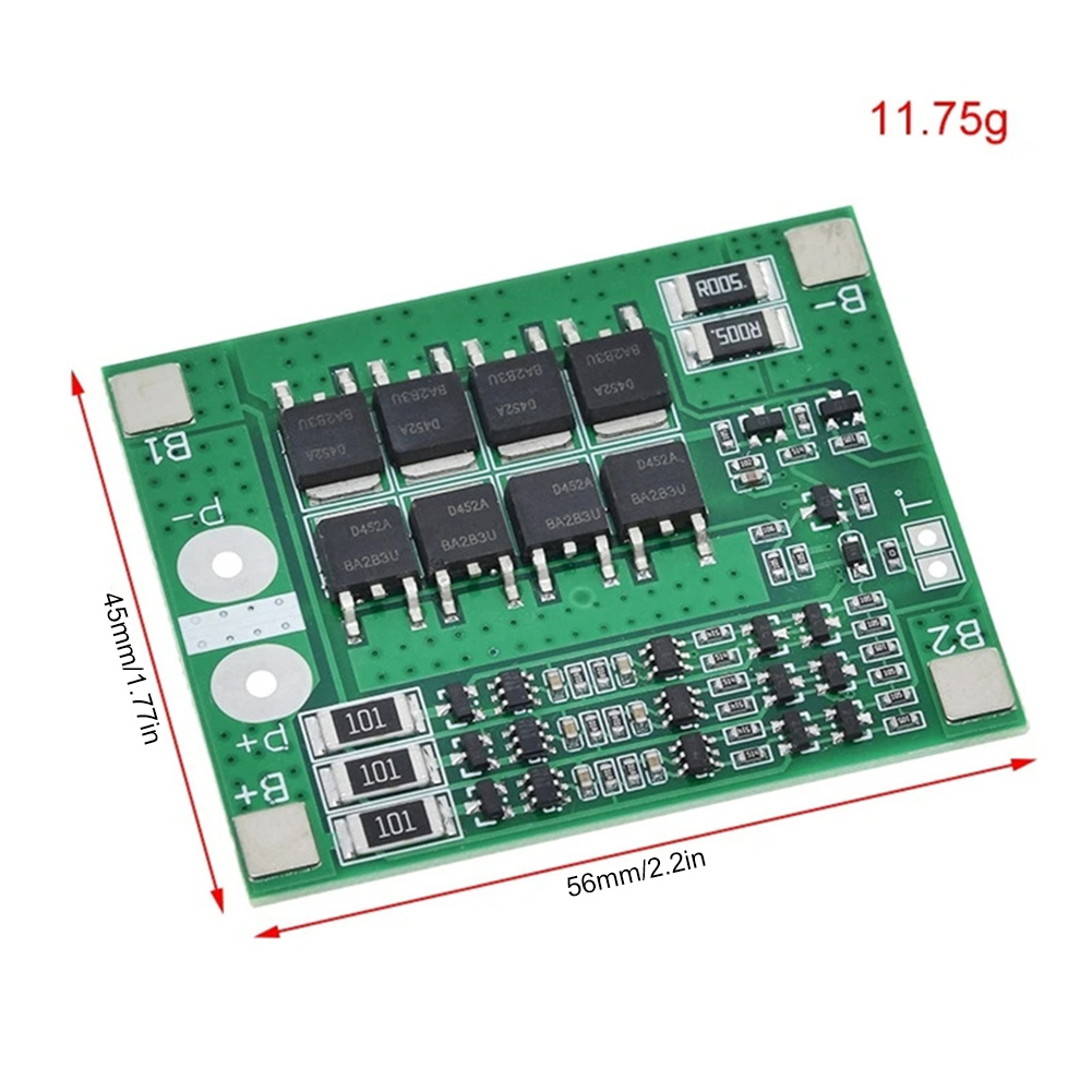 thumbnail image 5 of Placa protección batería litio 3S 25A Li-Ion 18650 BMS PCM con equilibrio, 5 of 6