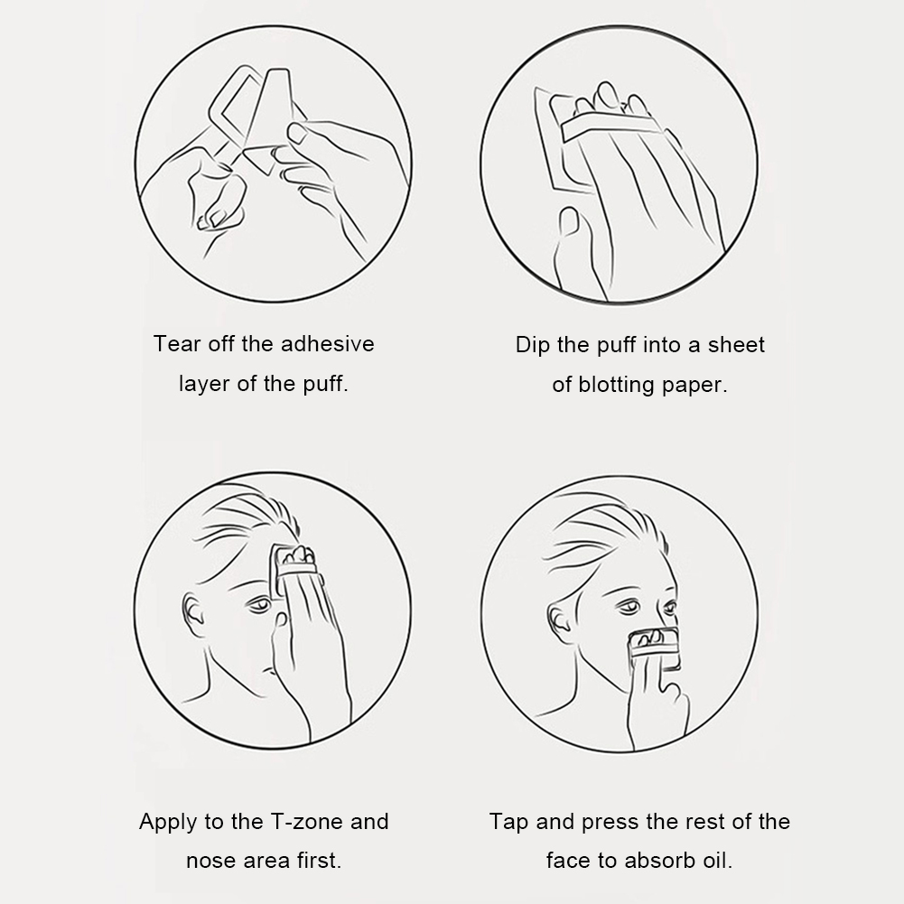 thumbnail image 3 of Secantes aceite Facial Hugtrwg papel secante 100 con Estuche Espejo, 3 of 10