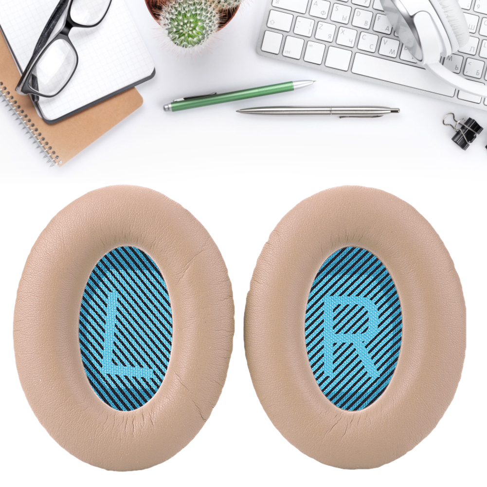 thumbnail image 4 of [Almohadillas para los oídos color caqui-Azul brillante con palabras] Adecuado para fundas para Doctor QC25/15 para los oídos esponja orejeras y almohadillas para los oídos (Caqui), 4 of 10