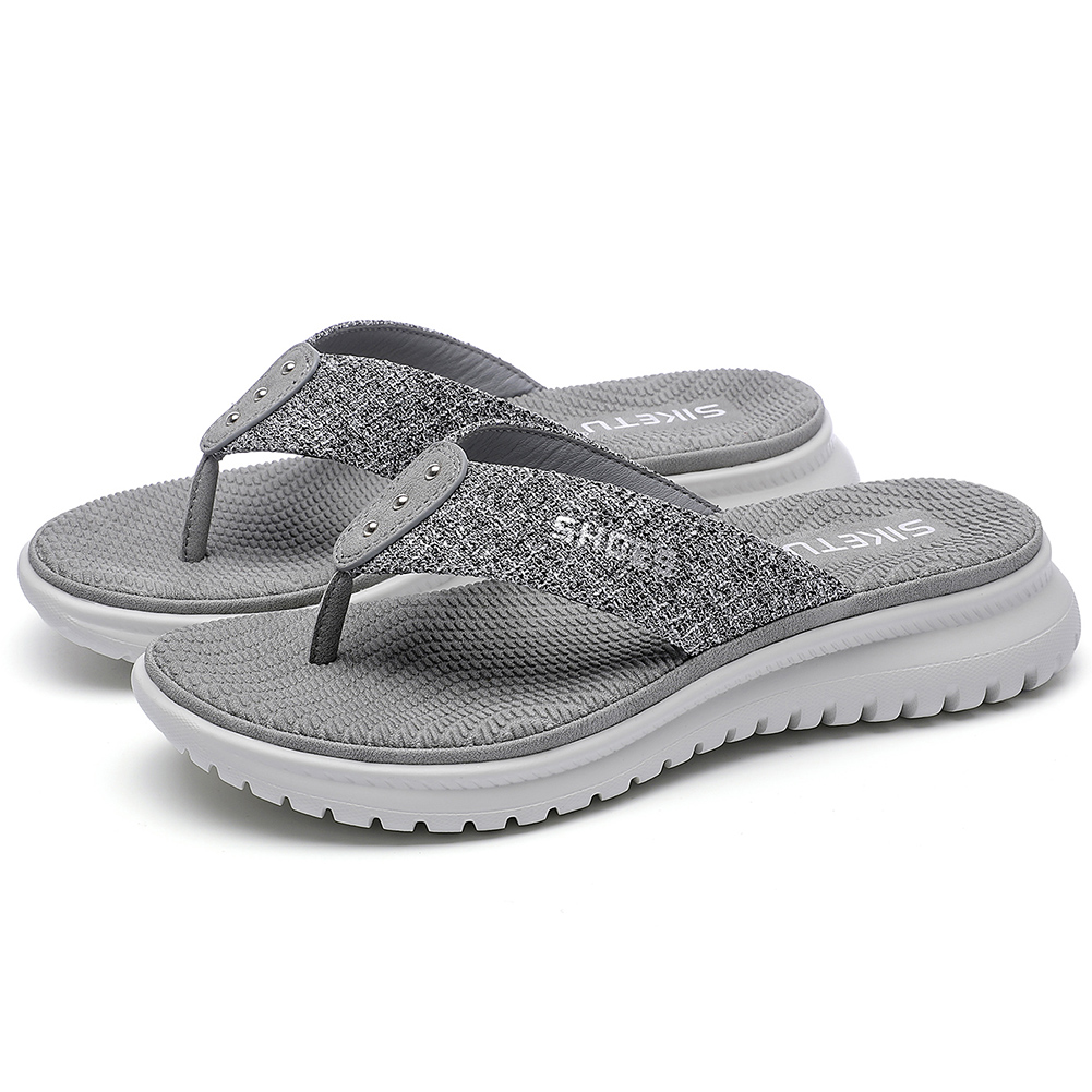 thumbnail image 2 of Tanga Sandalias Cuña Chanclas para Mujer Casual Verano Interior Al Aire Libre, 2 of 10