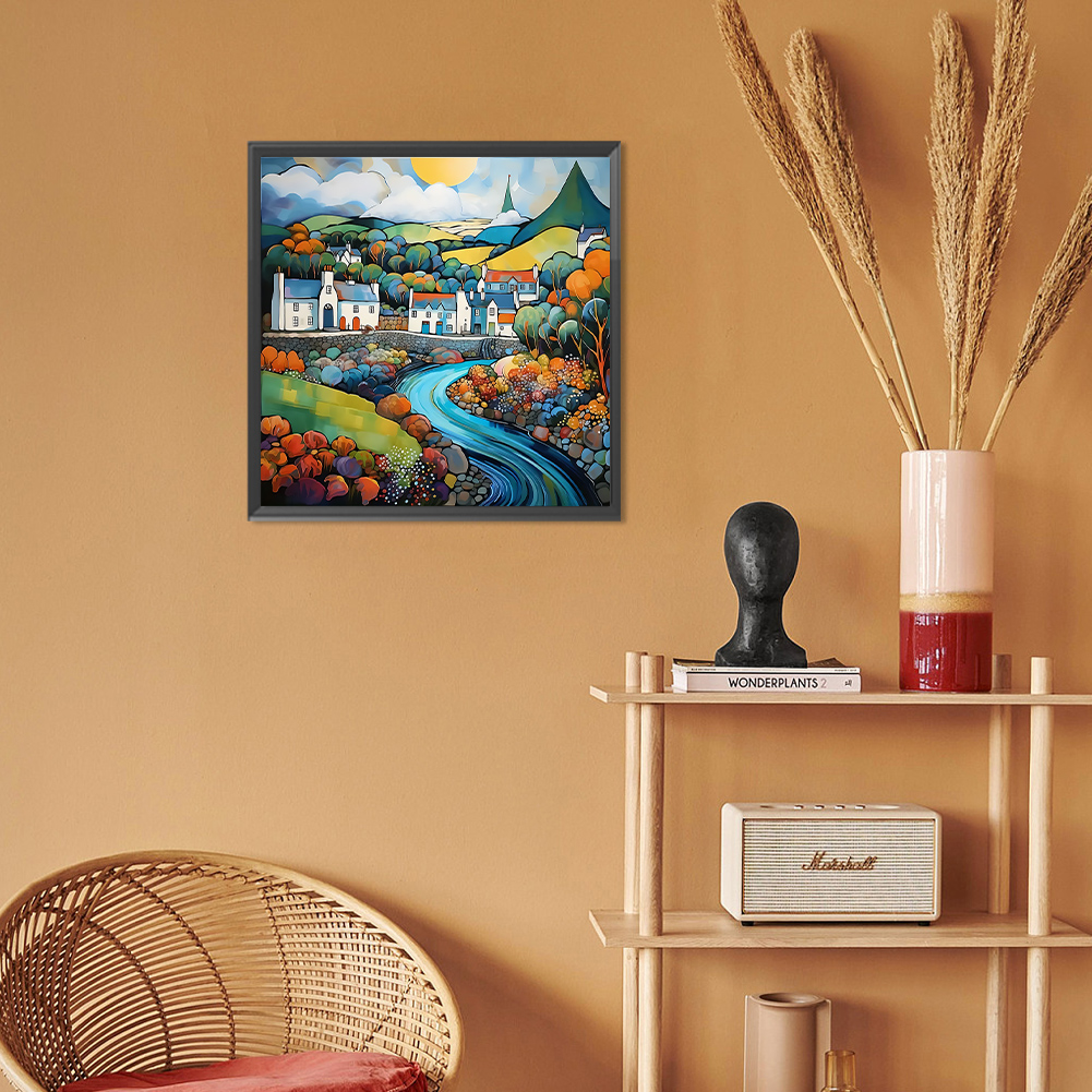 thumbnail image 4 of 5D DIY Taladro Diamante Pintura Casa Kit Del Arte 30x30cm, 4 of 10