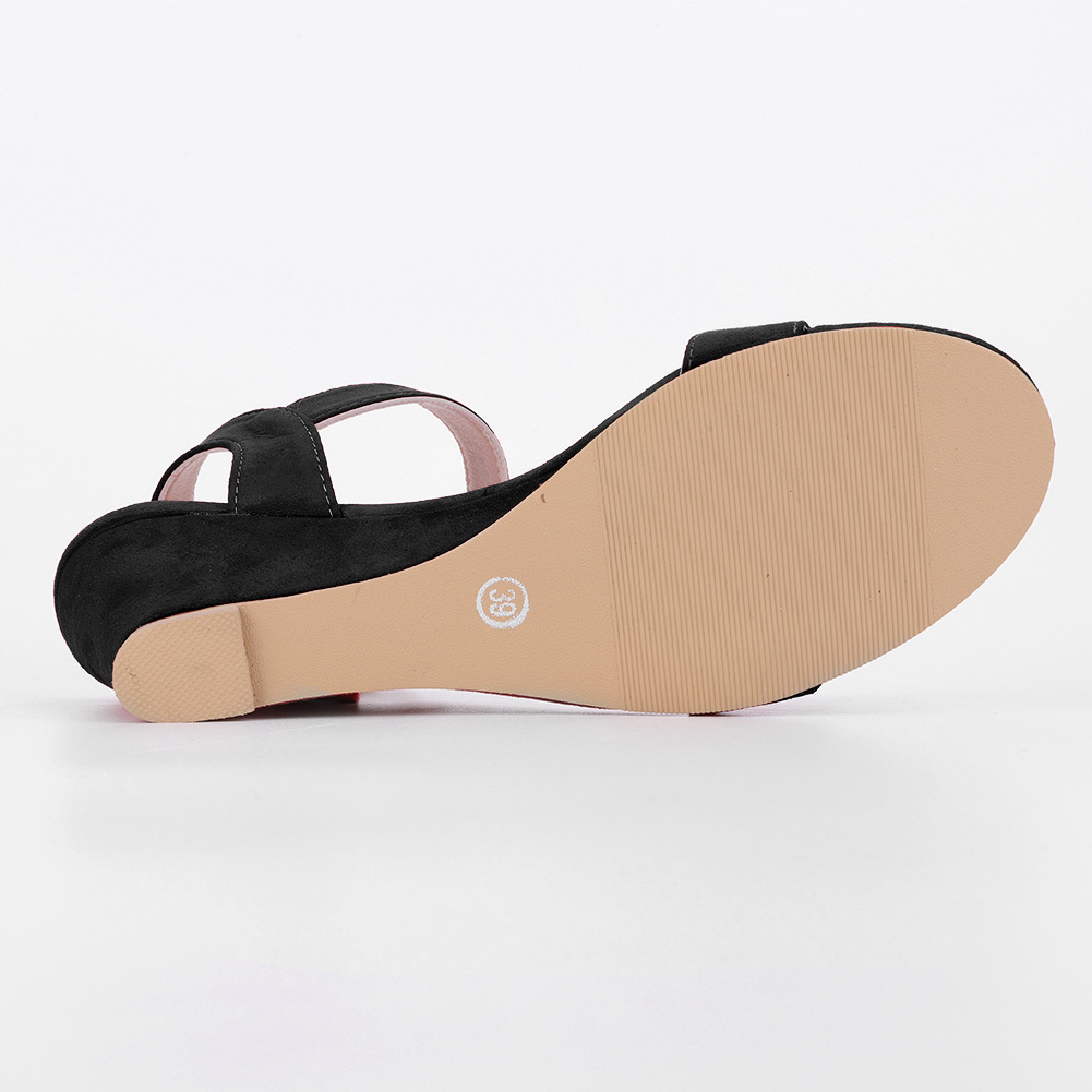thumbnail image 4 of Sandalias Vestir Zapatos Casuales Cuña Correa Tobillo Punta Abierta para Mujer, 4 of 10