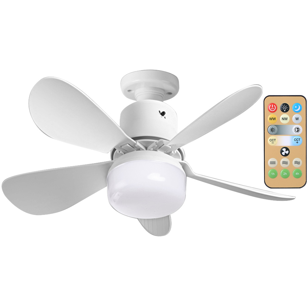 thumbnail image 2 of Ventilador de Techo WDOplteas con Bombilla LED 30 W Control Remoto 3 Velocidades Blanco, 2 of 10