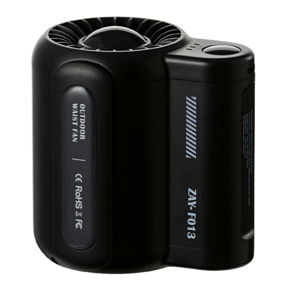 thumbnail image 2 of Ventilador Cintura Creativo Transfronterizo Portátil USB Enfriamiento Por Viento Ventilador Cintura Portátil para Exteriores (negro) (Negro), 2 of 10