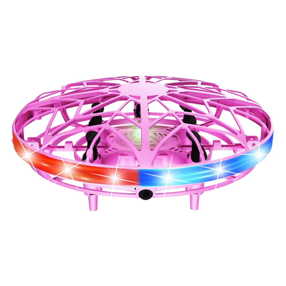 Mini UFO Drone Boomerang Hover Ball Flying Orb Toy Light Up 360 ° Rotación