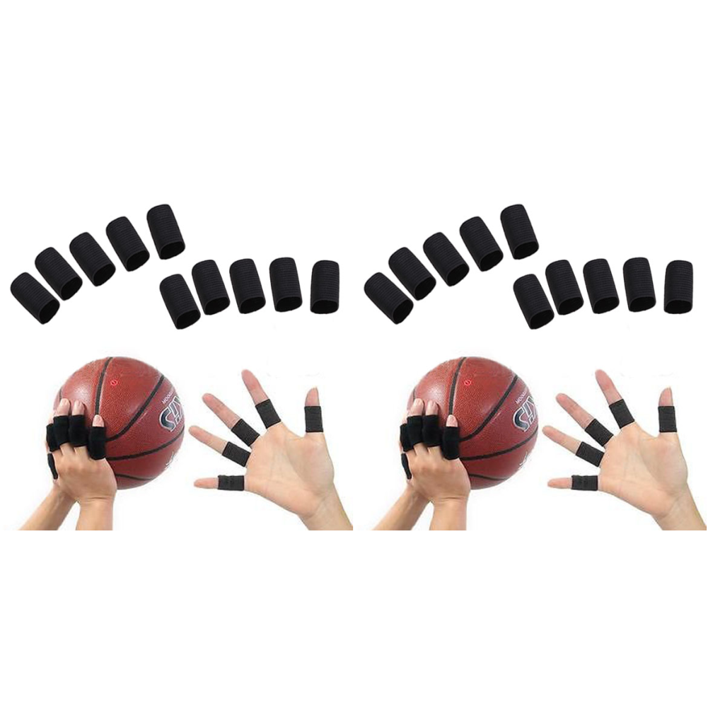 thumbnail image 2 of 10 Uds Soporte para Artritis Protector Dedo Elástico Baloncesto Voleibol Deporte Al Aire Libre, 2 of 2